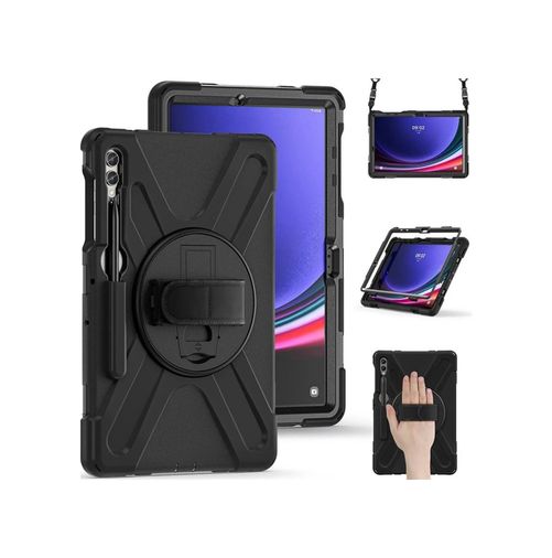 FREEDOM STOREE İTRARK36563MUK Samsung Galaxy X610 Tab S9 Fe Plus 12.4 Kılıf Amazing Tablet Kapak - Siyah Arka Kapak Diğer