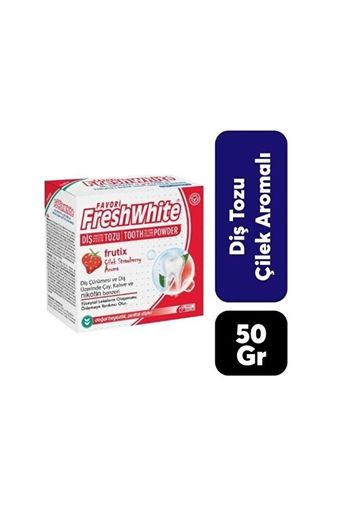Fresh White ensRv8MbrI Diş Parlatıcı Toz Çilek
