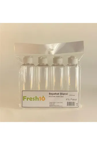 FRESH10 8681020628423 Seyahat Şişesi 200X4 (4Lü Pk)