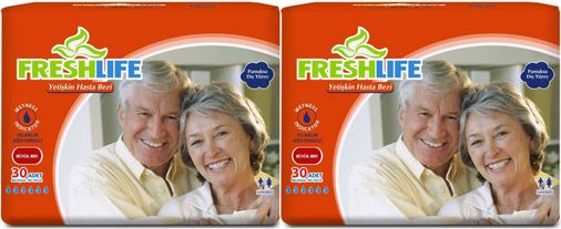 FreshLife Yetişkin Bezi Bel Bantlı L - Large - Büyük 60 Adet (2PK*30)