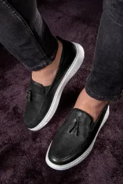 Fringe Hakiki Deri Erkek Günlük Ayakkabı, Loafer Ayakkabı, Hafif Ayakkabı, Yazlık Ayakkabı