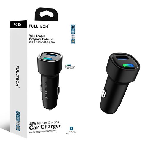 Fulltech Fc15 48W Usb-C  To Usb-A Araç İçi Şarj Aleti
