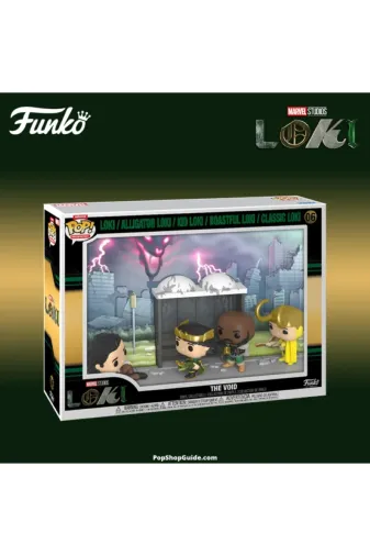 Funko AS6D5A6WD15651 Pop! Moments Deluxe: Loki - Loki, Alligator Loki, Kid Loki Boastful Loki And Classic Loki (The Void)
