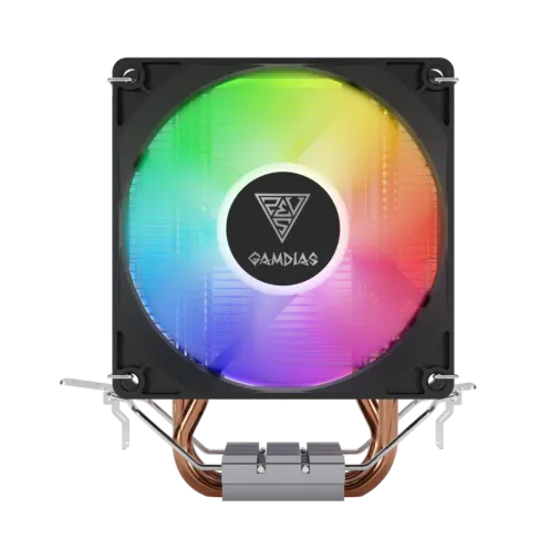 GAMDIAS BOREAS E1-210 Lite, 92mm, CPU Kule Tipi Hava Soğutma, Doğrudan Temas Teknolojisine Sahip 2 adet Gelişmiş Bakır Isı Borusu (AMD AM5 ve INTEL Tüm işlemciler ile uyumlu)