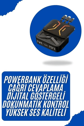Gaming Bluetooth Kulaklık Dahili Powerbank Kablolu Düşük Gecikmeli Bluetooth 5.2