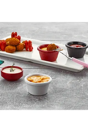 gastromarka 1306 6'lı Kırmızı Melamin Joker Sosluk Reçellik