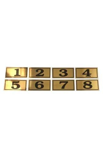 GENDEC GEN1008 4X8 Cm Yapışkanlı No 1'den 8'e