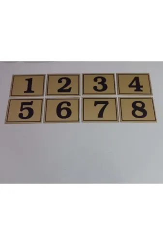 GENDEC GEN2000-8 Yapışkanlı Kapı Numarası 6X8 Cm