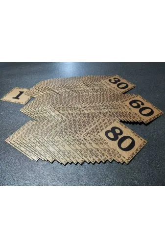 GENDEC GEN5.5X6.5CM01-80 Kapı Numarası 5.5X6.5 Cm Metalik Altın Sarı Üzeri Siyah Baskı Kendinden Yapışkanlı No:1 Den 80’E