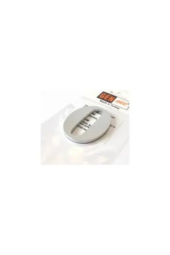 GENDEC GEN8CMGRİ--0 8 Cm No = 0 Yapışkanlı Metalik Gri Kapı Numarası