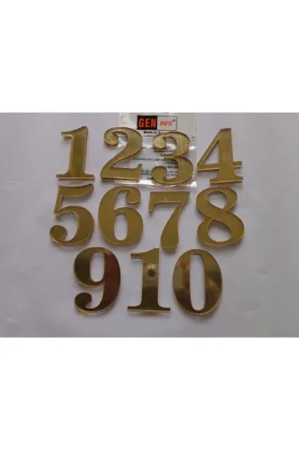 GENDEC GENA707-11234567890 7 Cm Altın Sarı No:1-2-3-4-5-6-7-8-9-1-0