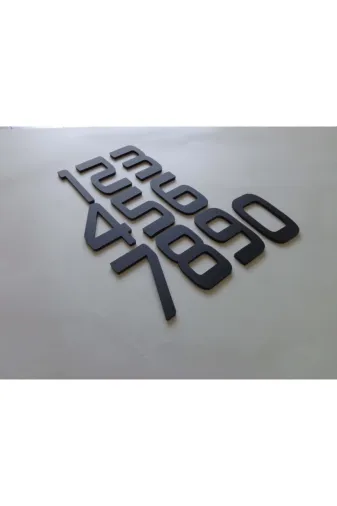 GENDEC GENS106-11234567890 6Cm Kapı Daire Villa Bina Birim Numarası No:1-2-3-4-5-6-7-8-9-10