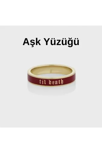 Generic 190305 925 Ayar Gümüş Sonsuza Kadar Aşk Yüzüğü, Sevgili – Til Death Model – Erkek & Kadın