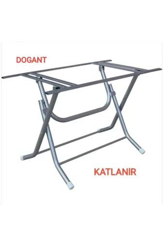 GENTAŞ 379530335-1 Ahşap Werzalit 107 Cm Yuvarlak Masa İçin Katlanabilir Masa Ayağı