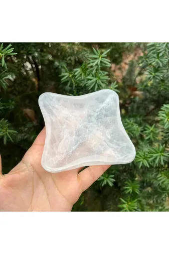 Gepstone IIP78L Selenit Doğal Taş Çanak 10 Cm