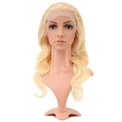 Gerçek Front Lace Daalı Platin Tül Peruk / 60/65cm