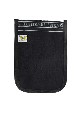 Giove Store TYB5AR5LQ7YGEKB463 Osmanlı Kalın Siyah Banyo Hamam Kesesi 25X17 Cm