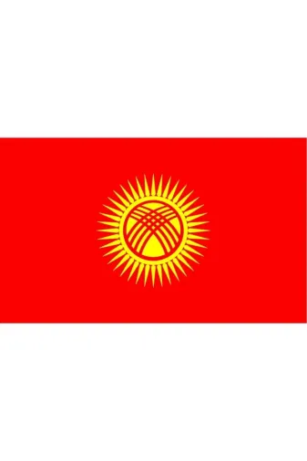 GKBY599 Kırgızistan Gönder Bayrağı 70X105 Cm