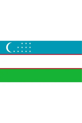 GKBY660 Özbekistan Gönder Bayrağı 100X150 Cm.