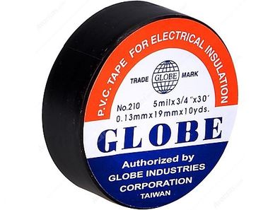 Globe Siyah İzole Bant 0.13mm x 19mm