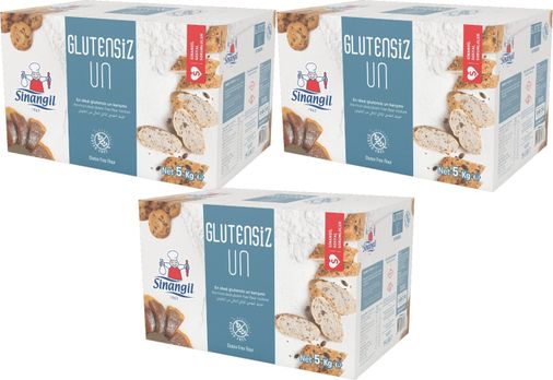 Glutensiz Un 15KG Kutu Çölyak Diyetine Uygun (3PK*5KG)