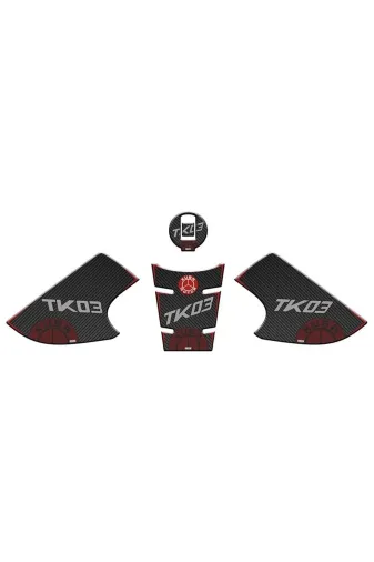 Gogo 123mtzc4118 Küba Tk-03 Tank Pad Set Siyah Bordo