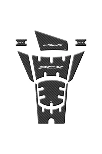 Gogo PCX2025TP001 Honda Pcx 125 Dx 2025 8 Parça Tank Pad Seti Karbon