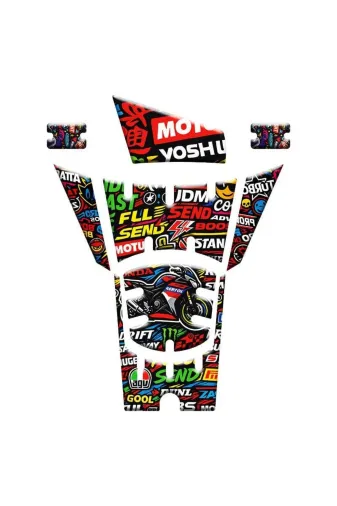 Gogo PCX2025TP013 Honda Pcx 2025 Uyumlu Tank Pad 013