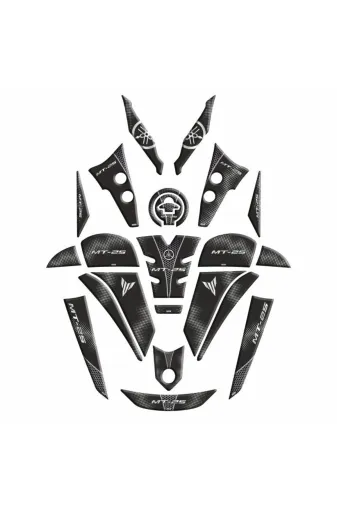 Gogo TYC00714028314 Yamaha Mt25 2020 - 2023 Uyumlu Full Tank Pad Set 006