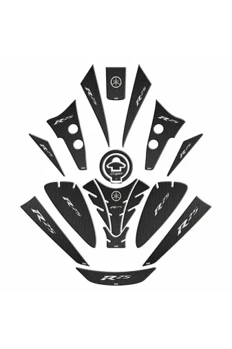 Gogo TYC5951672449EB7D960D7900 Yamaha R25 2019 - 2024 Uyumlu Tank Pad Set 001