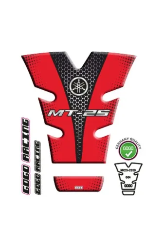 Gogo TYCA0D0EB88C94520206E6B00 Yamaha Mt25 2020 - 2024 Uyumlu Tank Pad 004