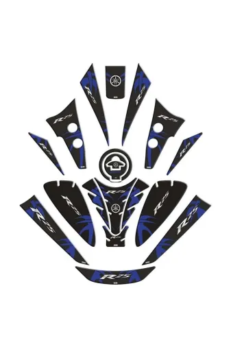 Gogo TYCF969798AC2D14B12502400 Yamaha R25 2019 - 2024 Uyumlu Tank Pad Set 005