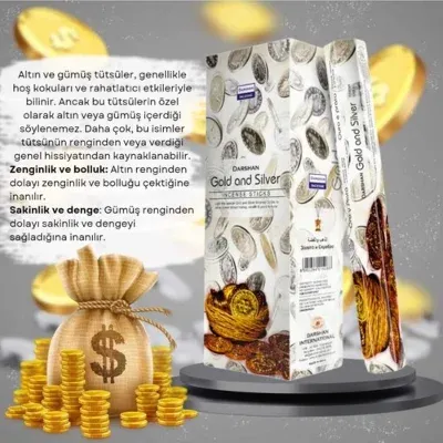 Gold and Silver Zenginlik Tütsüsü 20 Çubuk
