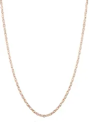 Gold Rose Silver 925 Ayar Gümüş İnce Forse Zincir 45 Cm