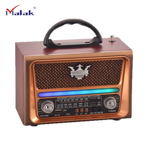 Gold Silver GS-1320 Usb/bt/fm Nostaljik Işıklı Radyo