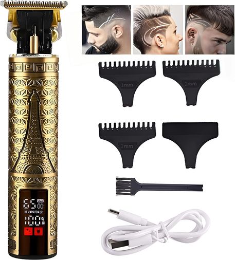 Gold Tech Gt-822 Profesyonel Kuaförlerin Tercihi Saç Ense Sakal Çizim Lazer Epilasyon Öncesi Tıraş Makinesi