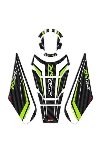 GP KOMPOZİT 8683816019323 Gp Kompozit Cf Moto 250 Sr 2020-2024 Uyumlu Tank Pad Seti Sarı