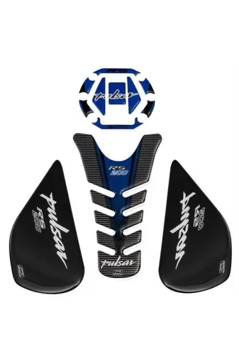 GP KOMPOZİT TYCJTV18EN170603459616841 Gp Kompozit Bajaj Rs 200 2015-2020 Uyumlu Tank Pad Seti Mavi