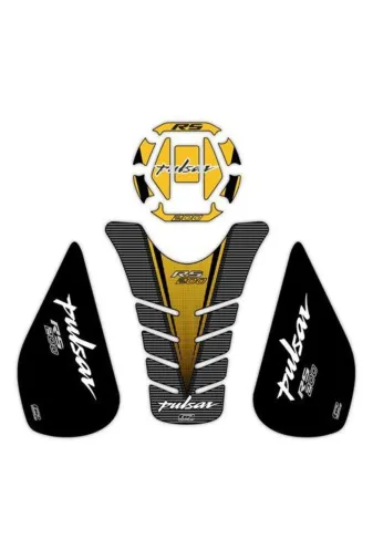 GP KOMPOZİT TYCLY1LZEN170603459229437 Gp Kompozit Bajaj Rs 200 2015-2020 Uyumlu Tank Pad Seti Sarı