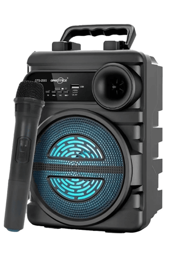 Greatnice Gts-2065 Kablosuz Mikrofonlu Işıklı Bluetooth Speaker Hoparlör