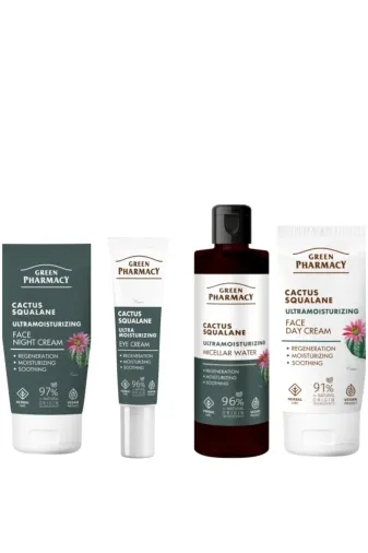 Green Pharmacy 4823015917073 Ultra Nemlendirici 4 Lü Yüz Bakım Seti Kaktüs Ve Squalane