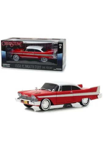 Greenlight Collectibles christine-03 Hollywood – 1:24 1958 Plymouth Fury “Christine” (Evil Version) –Diecast Model Araba