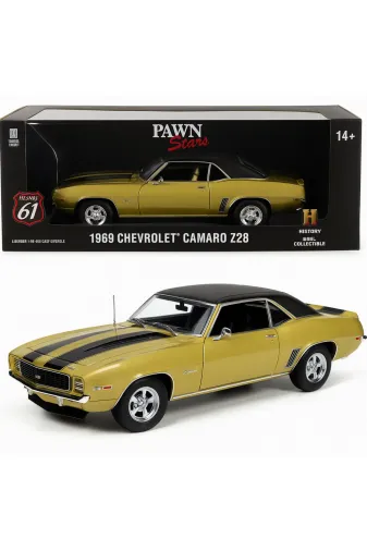 Greenlight Collectibles pawnstar Highway 61 – 1:18 1969 Chevrolet Camaro Z28 “Pawn Stars” Diecast Model Araba- Synoverse Kitap Hediye