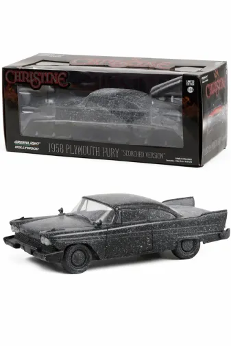 Greenlight TYCNBOIKZN169124796118401 Hollywood Christine 1958 Plymouth Fury Scorched 1:24 Diecast Model Araba