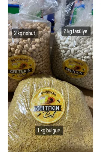 GÜLTEKİN BAL 2 Kg Fasülye 2 Kg Nohut 1 Kg Bulgur