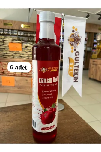 GÜLTEKİN BAL 24343 Kizilcik Özü 700 Gram 6 Adet