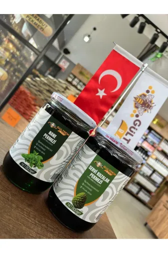 GÜLTEKİN BAL 353535 Nane Pekmezi 800 Gram Kozalak Pekmezi 800 Gram (2Li Ürün )