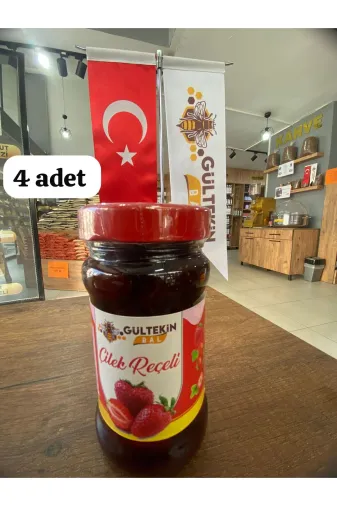 GÜLTEKİN BAL 3535435 Çilek Reçeli 4 Adet 400 Gram =1600 Gram