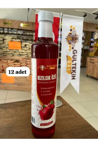 GÜLTEKİN BAL 45454 Kizilcik Özü 12 Adet 700 Gram