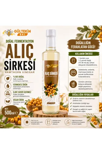 GÜLTEKİN BAL alıçöö Alıç Sirkesi 500 Ml